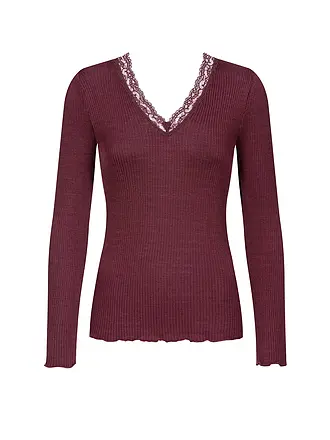 MEY | Langarmshirt WOOL EXPRESSIVE | beere